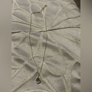 Gold chain necklace Kendra Scott with an opal stone 9 inches long women’s